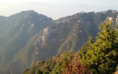 A view from the top of the mountains