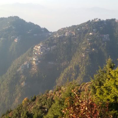 A view from the top of the mountains